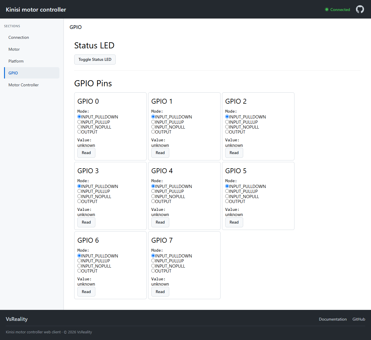 GPIO section